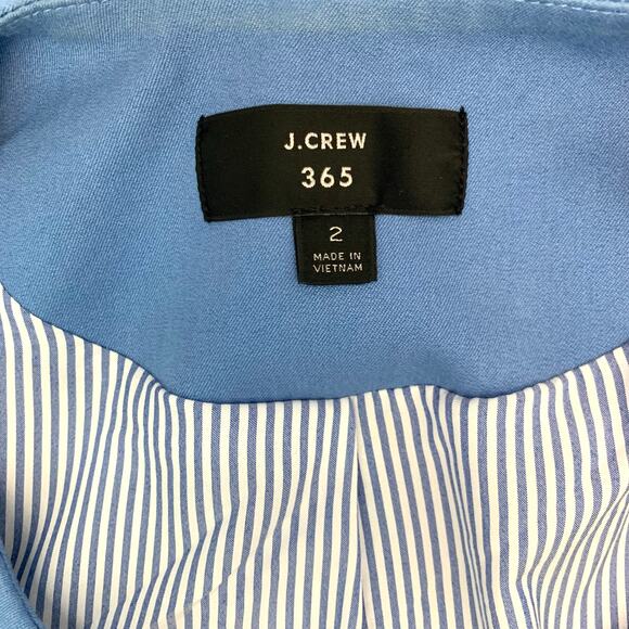 J. Crew 365 Cropped Collarless Jacket In Bi-Stretch Cotton Size 2 - Picture 8 of 8